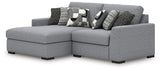 Bealton Salt and Pepper 2-Piece Sectional with Chaise from Ashley Furniture - Luna Furniture