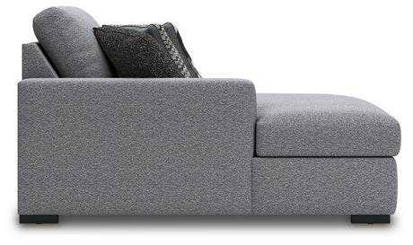 Bealton Salt and Pepper Left-Arm Facing Corner Chaise from Ashley - Luna Furniture
