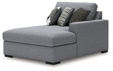 Bealton Salt and Pepper Right-Arm Facing Corner Chaise from Ashley - Luna Furniture