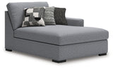 Bealton Salt and Pepper Right-Arm Facing Corner Chaise from Ashley - Luna Furniture