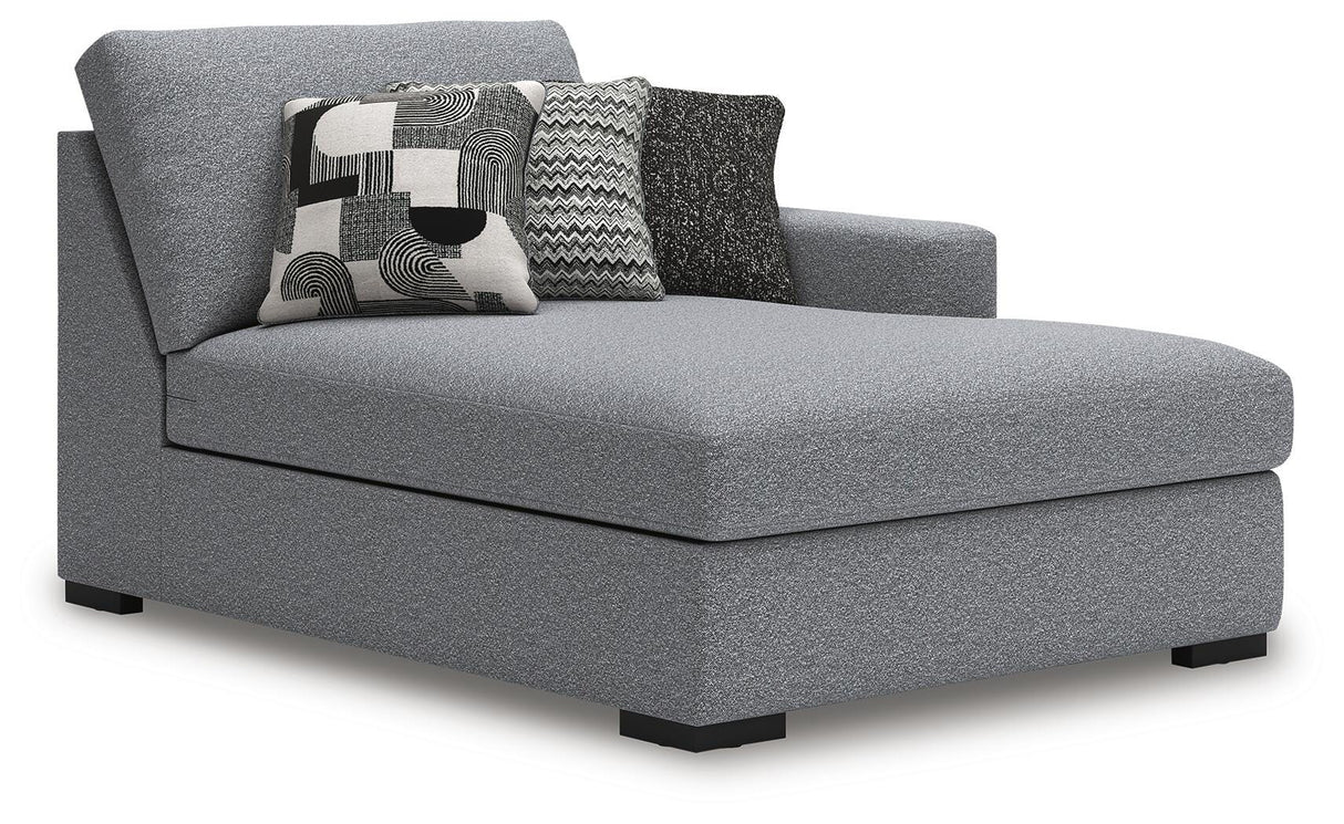 Bealton Salt and Pepper Right-Arm Facing Corner Chaise from Ashley - Luna Furniture