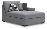 Bealton Salt and Pepper Right-Arm Facing Corner Chaise from Ashley - Luna Furniture