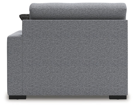 Bealton Salt and Pepper Right-Arm Facing Corner Chaise from Ashley Furniture - Luna Furniture