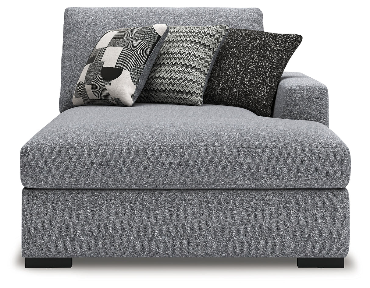Bealton Salt and Pepper Right-Arm Facing Corner Chaise from Ashley - Luna Furniture