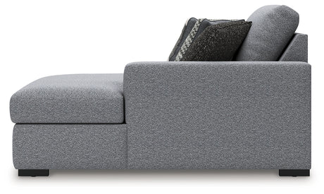 Bealton Salt and Pepper Right-Arm Facing Corner Chaise from Ashley Furniture - Luna Furniture