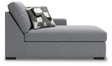 Bealton Salt and Pepper Right-Arm Facing Corner Chaise from Ashley - Luna Furniture