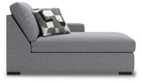 Bealton Salt and Pepper Right-Arm Facing Corner Chaise from Ashley - Luna Furniture