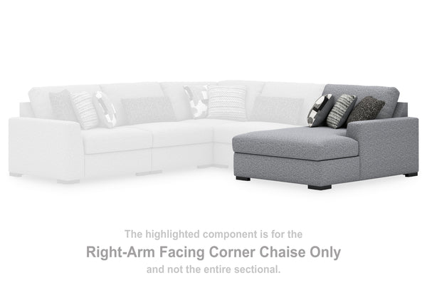Bealton Salt and Pepper Right-Arm Facing Corner Chaise