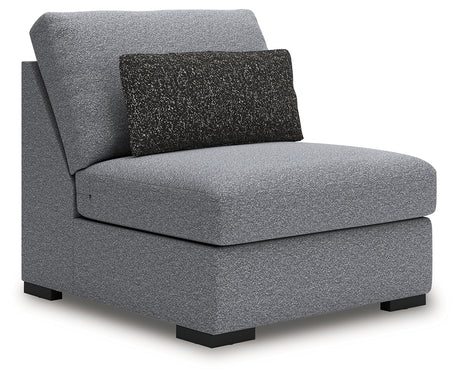 Bealton Salt and Pepper Armless Chair from Ashley Furniture - Luna Furniture