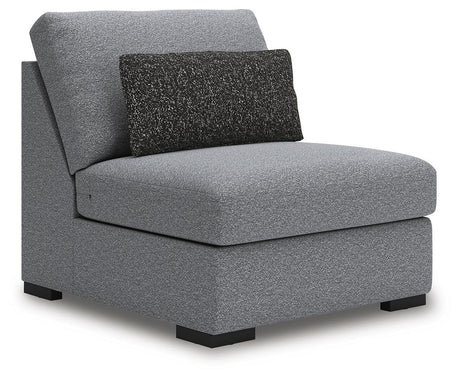 Bealton Salt and Pepper Armless Chair from Ashley Furniture - Luna Furniture
