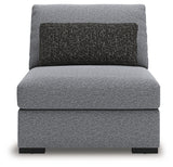 Bealton Salt and Pepper Armless Chair from Ashley - Luna Furniture