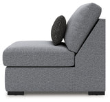 Bealton Salt and Pepper Armless Chair from Ashley - Luna Furniture