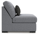 Bealton Salt and Pepper Armless Chair from Ashley - Luna Furniture