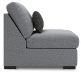 Bealton Salt and Pepper Armless Chair from Ashley - Luna Furniture