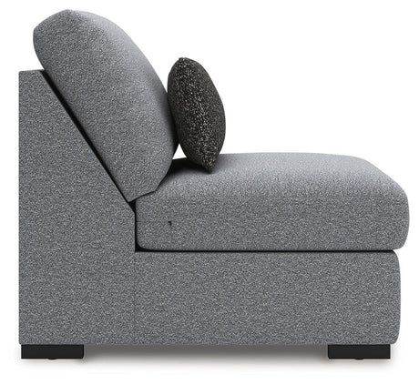 Bealton Salt and Pepper Armless Chair from Ashley Furniture - Luna Furniture