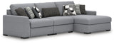 Bealton Salt and Pepper 3-Piece Sectional with Chaise from Ashley - Luna Furniture