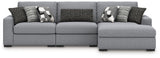 Bealton Salt and Pepper 3-Piece Sectional with Chaise from Ashley - Luna Furniture