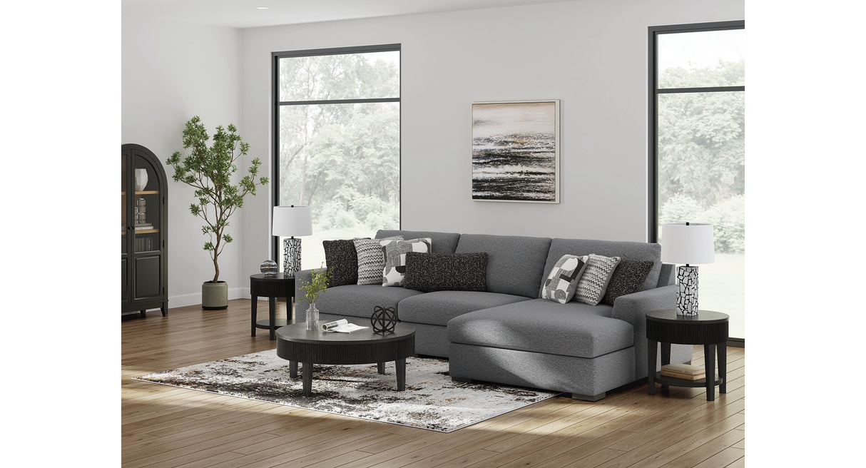 Bealton Salt and Pepper 3-Piece Sectional with Chaise from Ashley - Luna Furniture