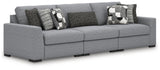 Bealton Salt and Pepper 3-Piece Sectional Sofa from Ashley Furniture - Luna Furniture