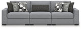 Bealton Salt and Pepper 3-Piece Sectional Sofa from Ashley Furniture - Luna Furniture