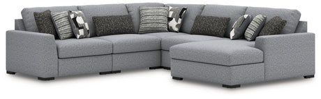 Bealton Salt and Pepper 5-Piece Sectional with Chaise from Ashley - Luna Furniture