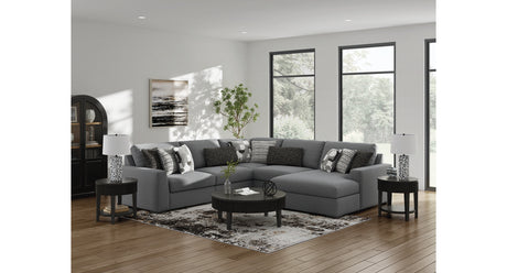 Bealton Salt and Pepper 5-Piece Sectional with Chaise from Ashley - Luna Furniture