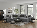 Bealton Salt and Pepper 5-Piece Sectional with Chaise from Ashley Furniture - Luna Furniture