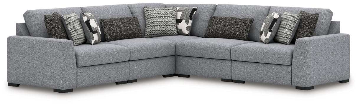 Bealton Salt and Pepper 5-Piece Sectional from Ashley - Luna Furniture