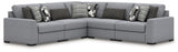 Bealton Salt and Pepper 5-Piece Sectional from Ashley - Luna Furniture