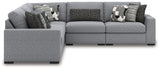 Bealton Salt and Pepper 5-Piece Sectional from Ashley - Luna Furniture
