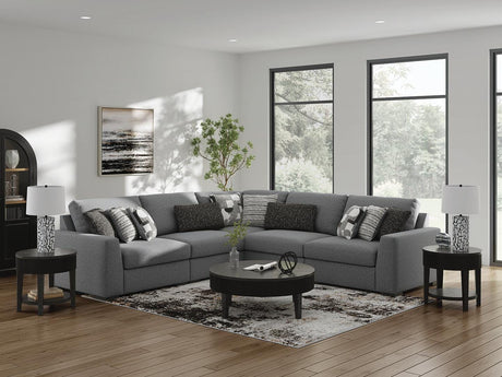 Bealton Salt and Pepper 5-Piece Sectional from Ashley - Luna Furniture