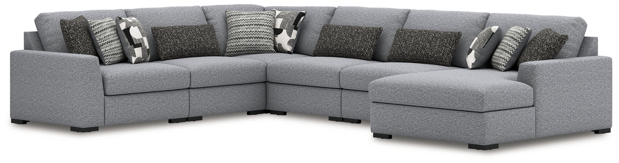Bealton Salt and Pepper 6-Piece Sectional with Chaise from Ashley Furniture - Luna Furniture