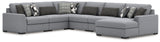 Bealton Salt and Pepper 6-Piece Sectional with Chaise from Ashley Furniture - Luna Furniture