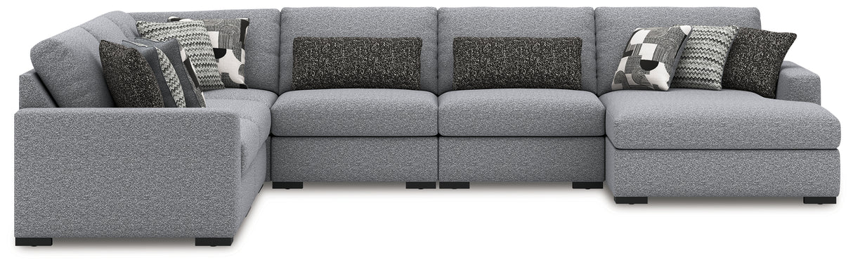 Bealton Salt and Pepper 6-Piece Sectional with Chaise from Ashley Furniture - Luna Furniture