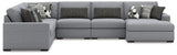 Bealton Salt and Pepper 6-Piece Sectional with Chaise from Ashley Furniture - Luna Furniture
