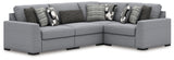 Bealton Salt and Pepper 4-Piece Sectional from Ashley - Luna Furniture