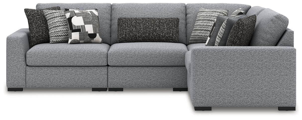 Bealton Salt and Pepper 4-Piece Sectional from Ashley - Luna Furniture