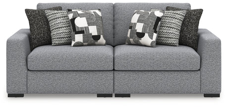 Bealton Salt and Pepper 2-Piece Sectional Loveseat from Ashley - Luna Furniture