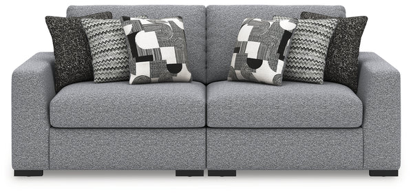 Bealton Salt and Pepper 2-Piece Sectional Loveseat