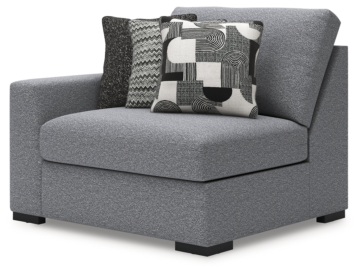 Bealton Salt and Pepper Left-Arm Facing Corner Chair from Ashley Furniture - Luna Furniture
