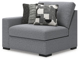 Bealton Salt and Pepper Left-Arm Facing Corner Chair from Ashley Furniture - Luna Furniture