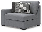 Bealton Salt and Pepper Left-Arm Facing Corner Chair from Ashley Furniture - Luna Furniture