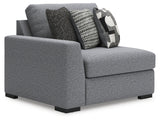 Bealton Salt and Pepper Left-Arm Facing Corner Chair from Ashley Furniture - Luna Furniture