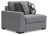 Bealton Salt and Pepper Left-Arm Facing Corner Chair from Ashley Furniture - Luna Furniture
