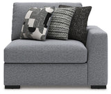 Bealton Salt and Pepper Right-Arm Facing Corner Chair from Ashley Furniture - Luna Furniture