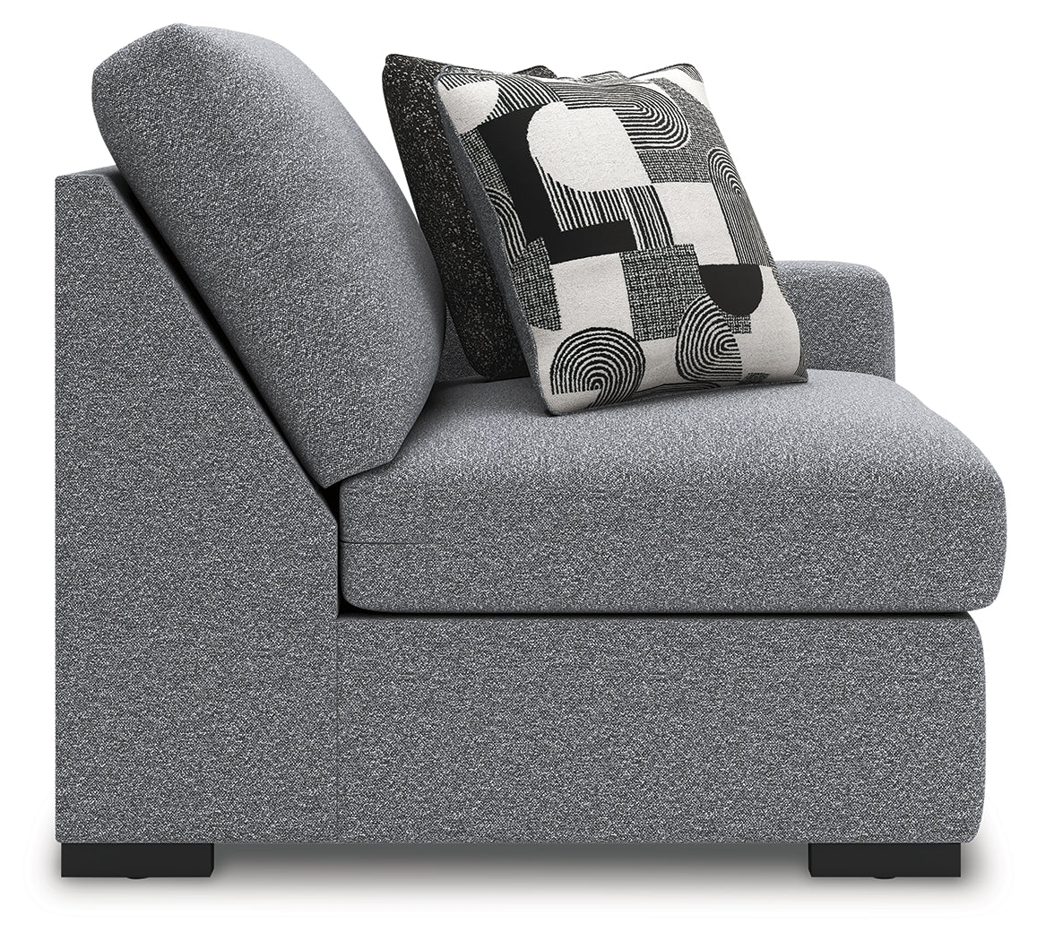 Bealton Salt and Pepper Right-Arm Facing Corner Chair from Ashley Furniture - Luna Furniture