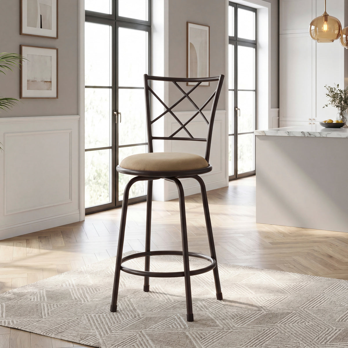 6153-2429 3-PIECE PACK CONVERTIBLE COUNTER/PUB HEIGHT CHAIR SET from Homelegance - Luna Furniture