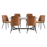 6158-71*7(6157BRS) 7PC SET (TB+6S) from Homelegance - Luna Furniture