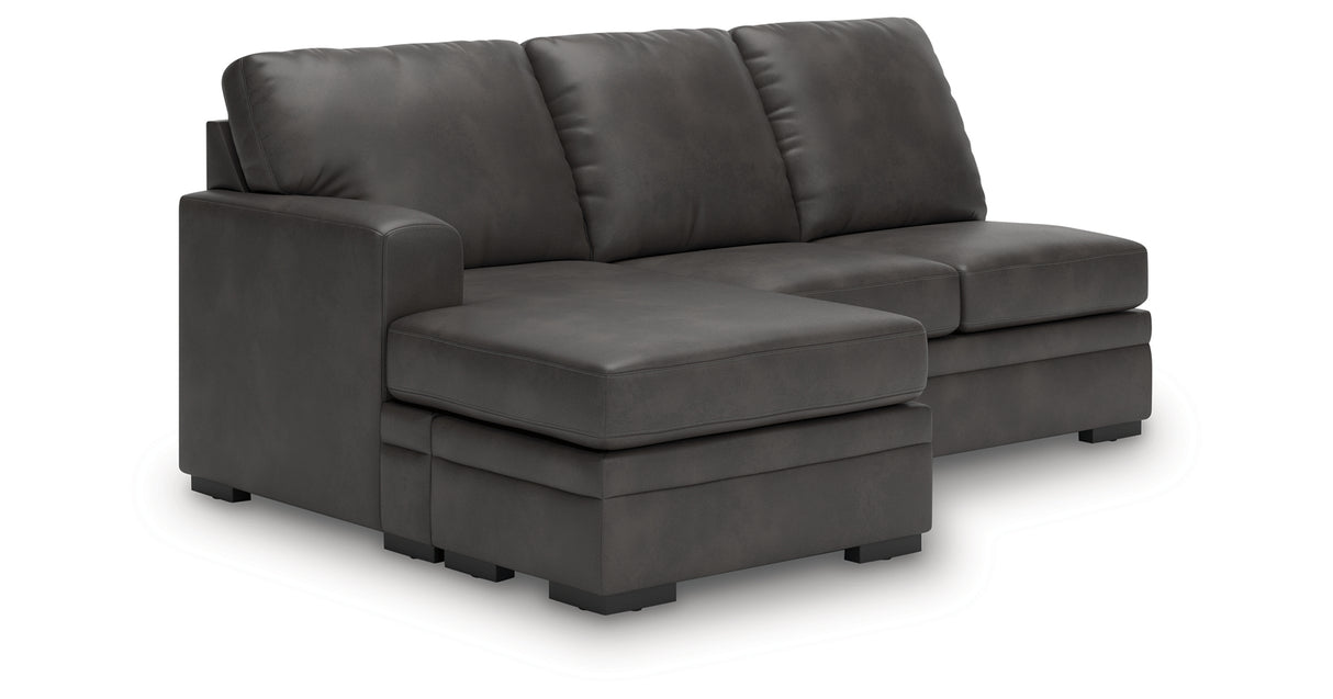 Lofton-Pike Shadow 2-Piece RAF Chaise Sectional from Ashley Furniture - Luna Furniture