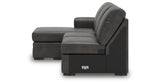 Lofton-Pike Shadow Left-Arm Facing Sofa Chaise from Ashley Furniture - Luna Furniture